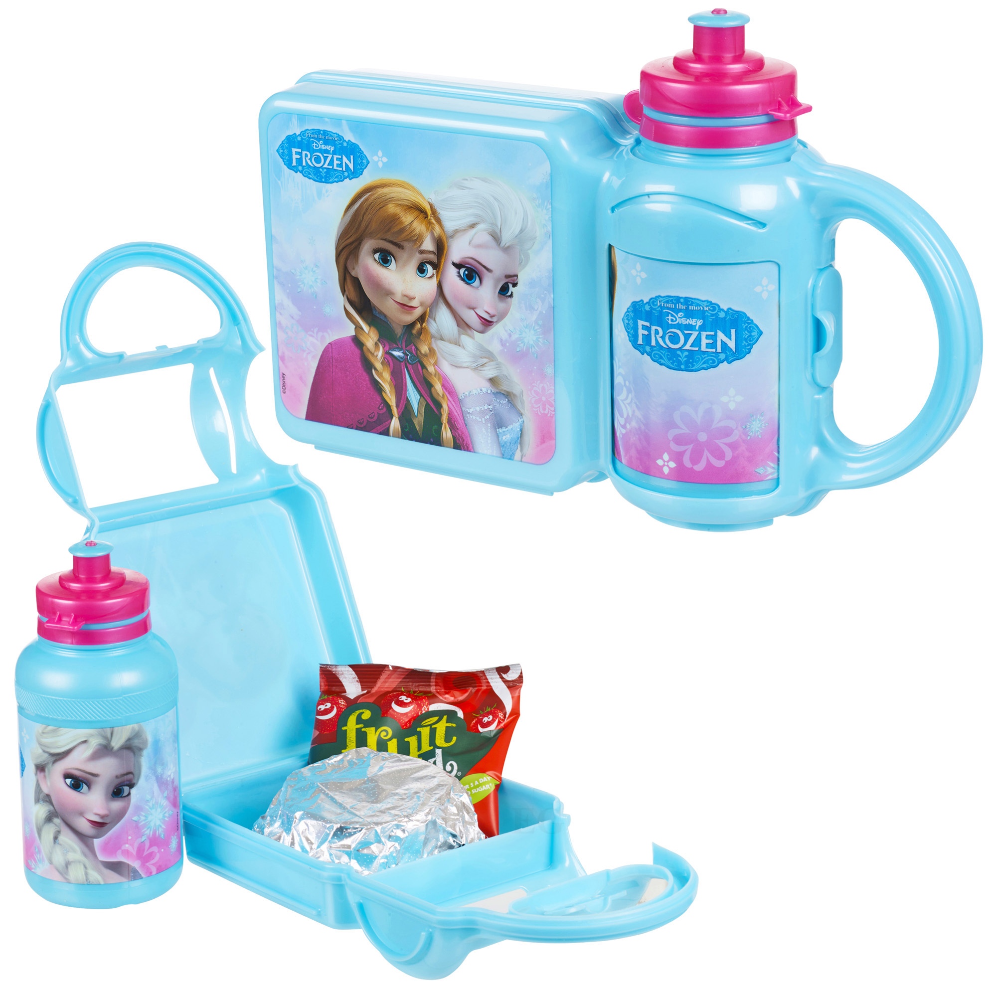 frozen lunch box and bottle