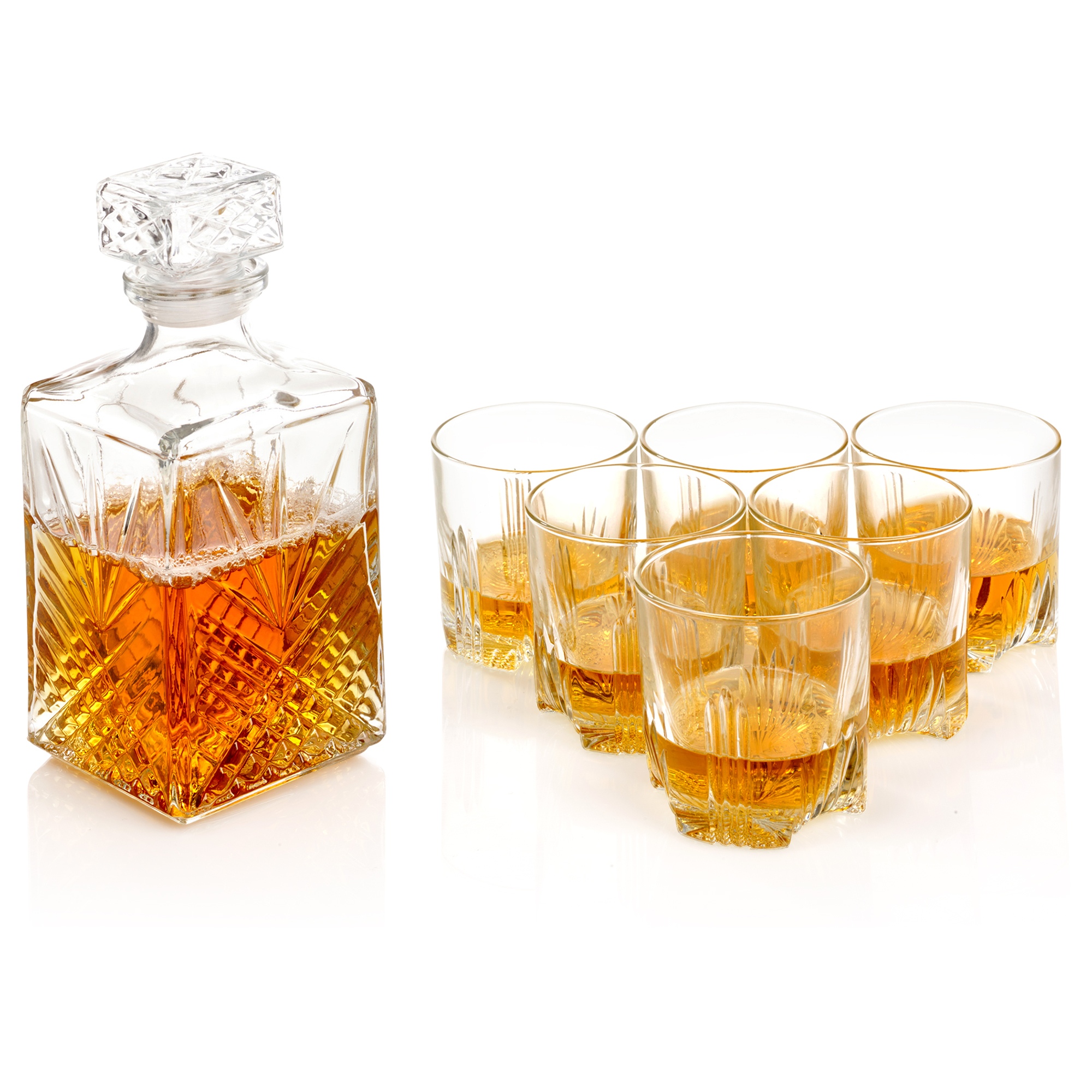 Alcohol Set Glasses With Wine Whisky Bormioli Rocco Bottle Decanter