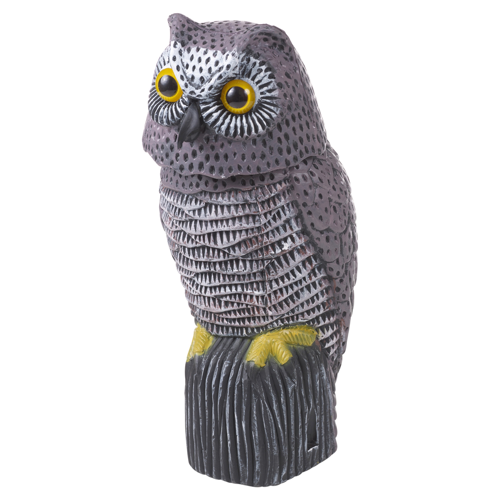 Owl Wind Action 360° Rotating Moving Head Ornament Garden Deter Bird 