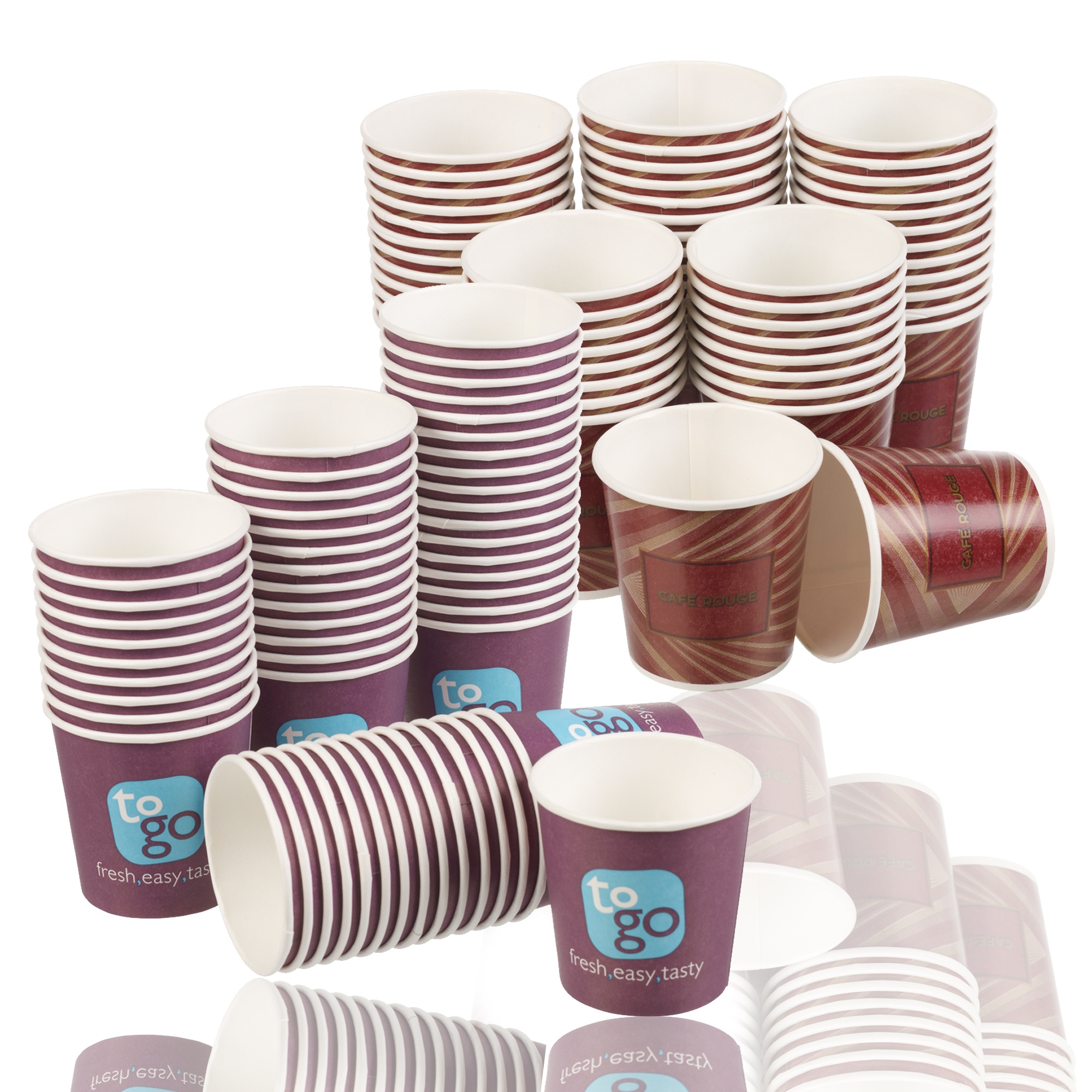 4oz Benders Disposable Paper Espresso Hot Cups 115ml Tea Cafe Coffee