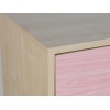 Malibu 5+2 Pink Drawer Chest [719-3453]