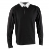 Rugbyshirt US Basic Brisbane - Black