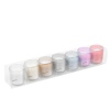 7pc Coloured Candle Set in Glasses [535197]