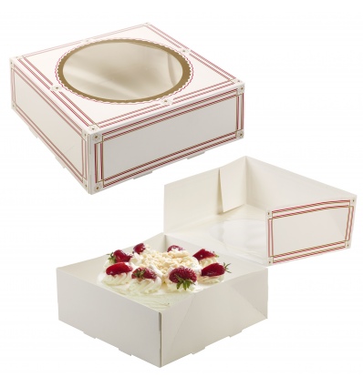 Classic Cake Presentation Boxes With Windows [B/5001704]