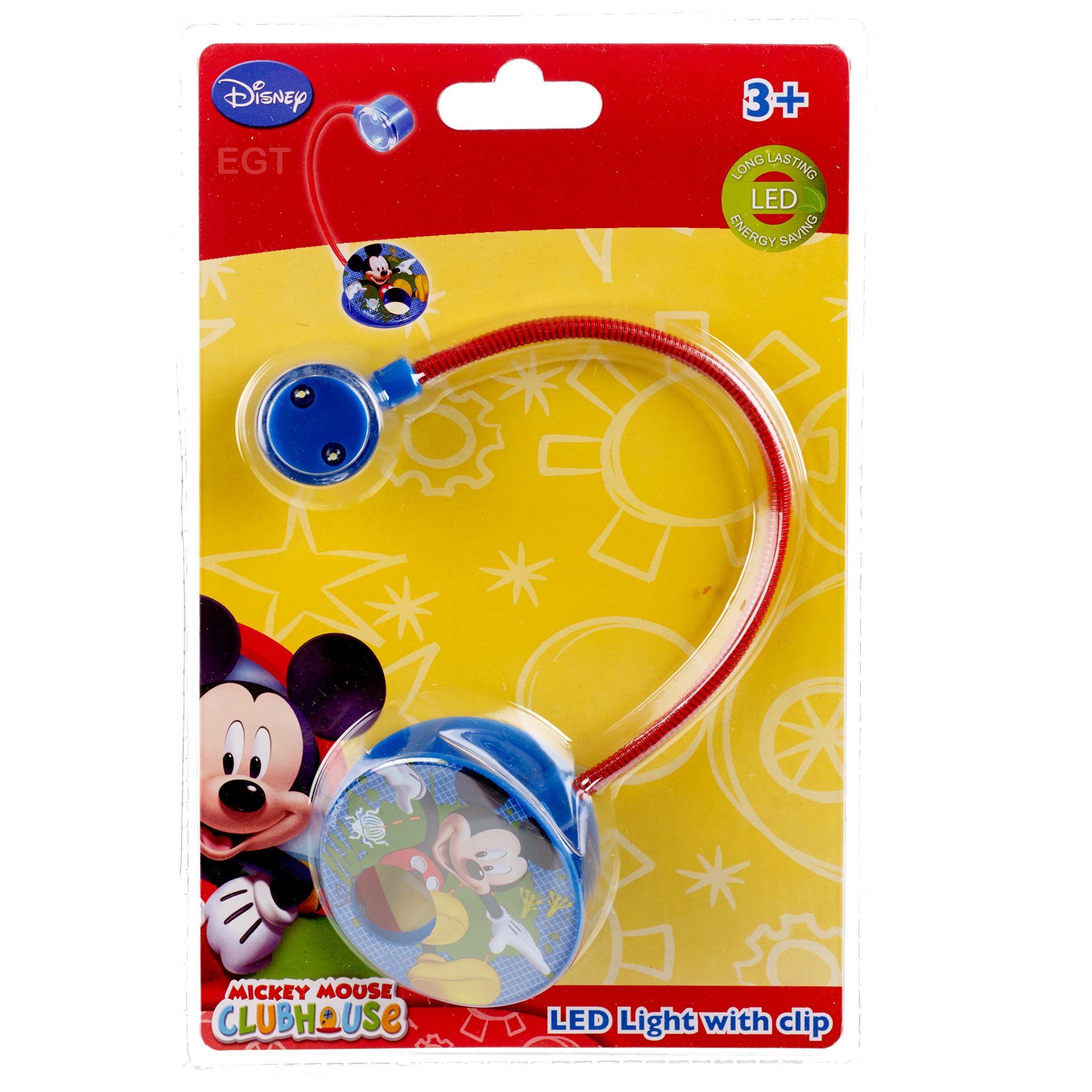 Disney Aufklammern LED Lese Buch Flexibel Hals Lampe Unter