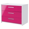 Sywell White & Pink 3 Chest of Drawers [615/5863]