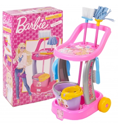 Barbie 9pc Cleaning Trolley [01970]