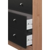 Malibu Furniture Set: Wardrobe, 4+2 Chest & Bedside Table