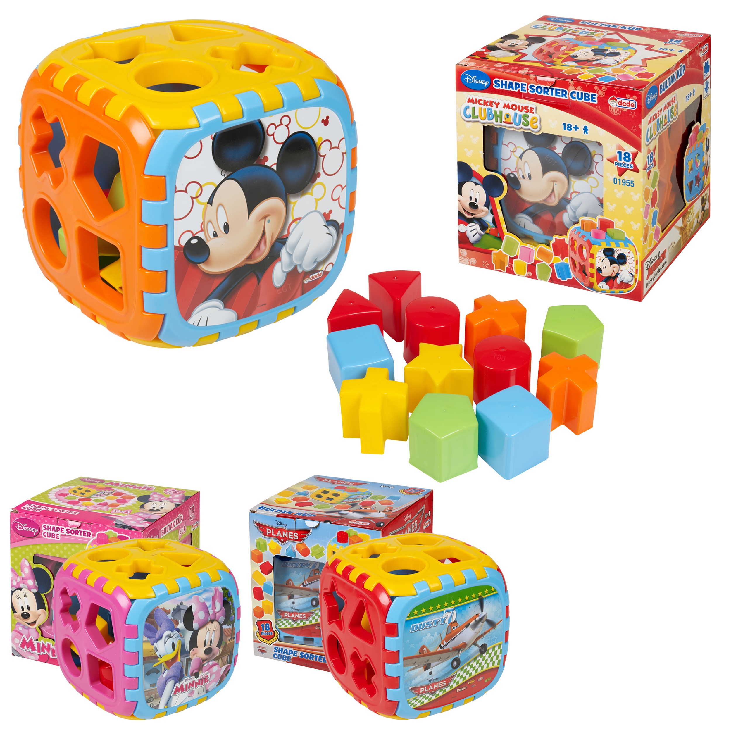 Kids Puzzle Shape Sorter Cube Toy Baby Toddler Educational Learning ...