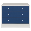 Malibu 3 Drawer Wide Chest - Blue on White [159/9936]