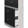 Malibu 5+2 Drawer Chest - Black on White [152/6095]