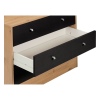 Malibu 3 Drawer Wide Chest - Black on Pine [146/4119]