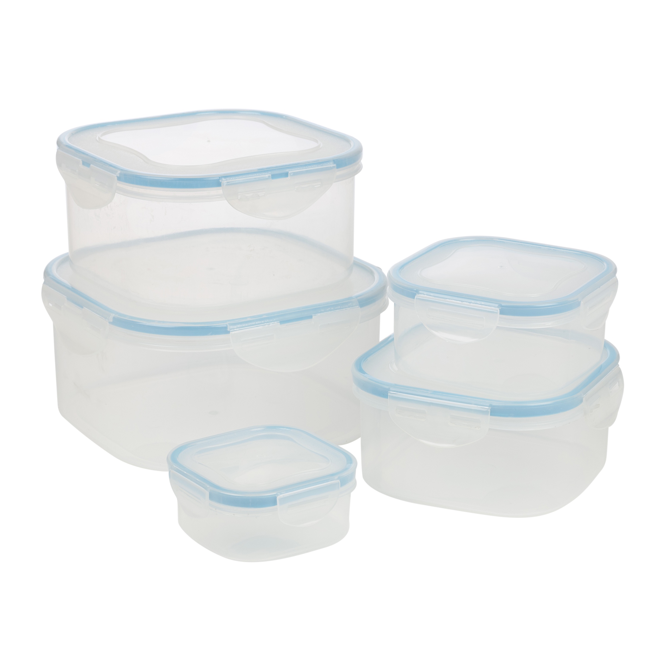 5Pcs Food Storage Clip Seal Lock Lids Containers Boxes Plastic Clear ...