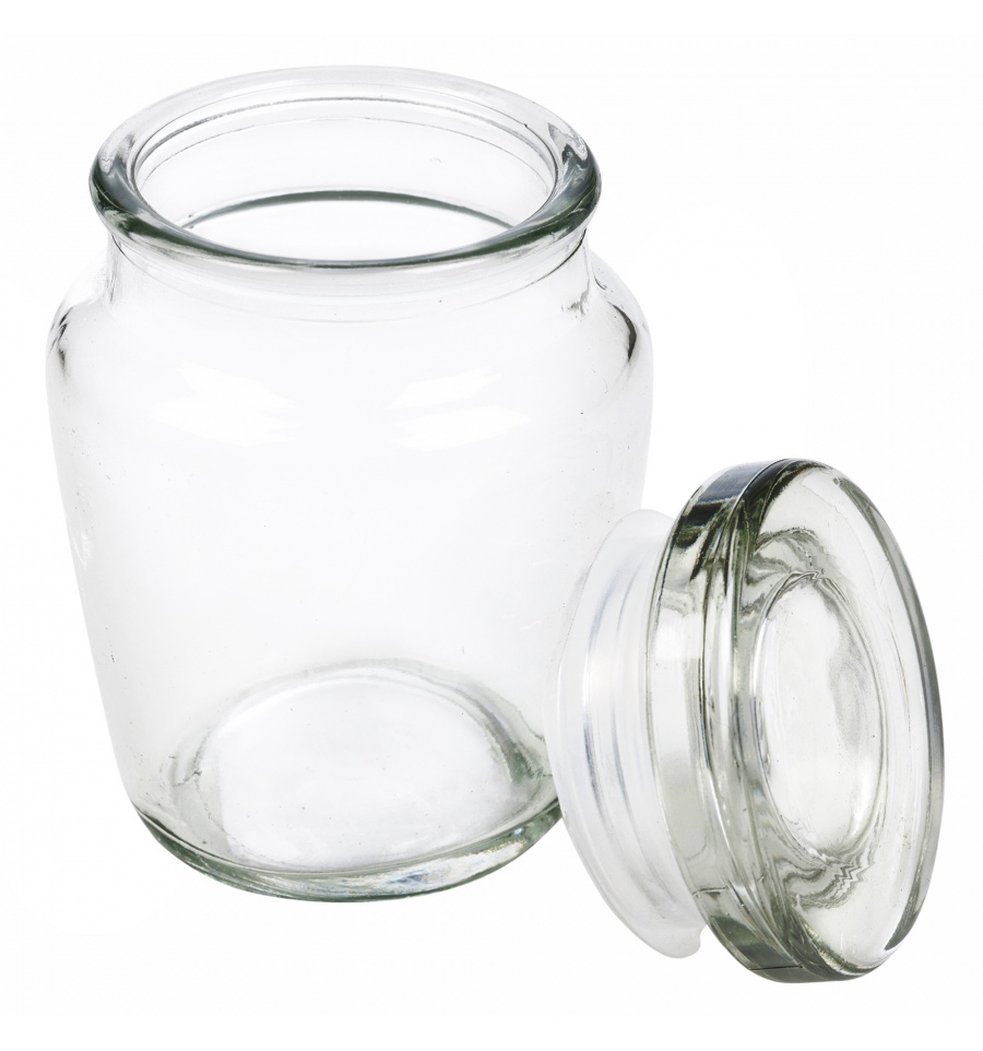 Airtight Small Glass Storage Jar With Lid [572999] Easyt Products