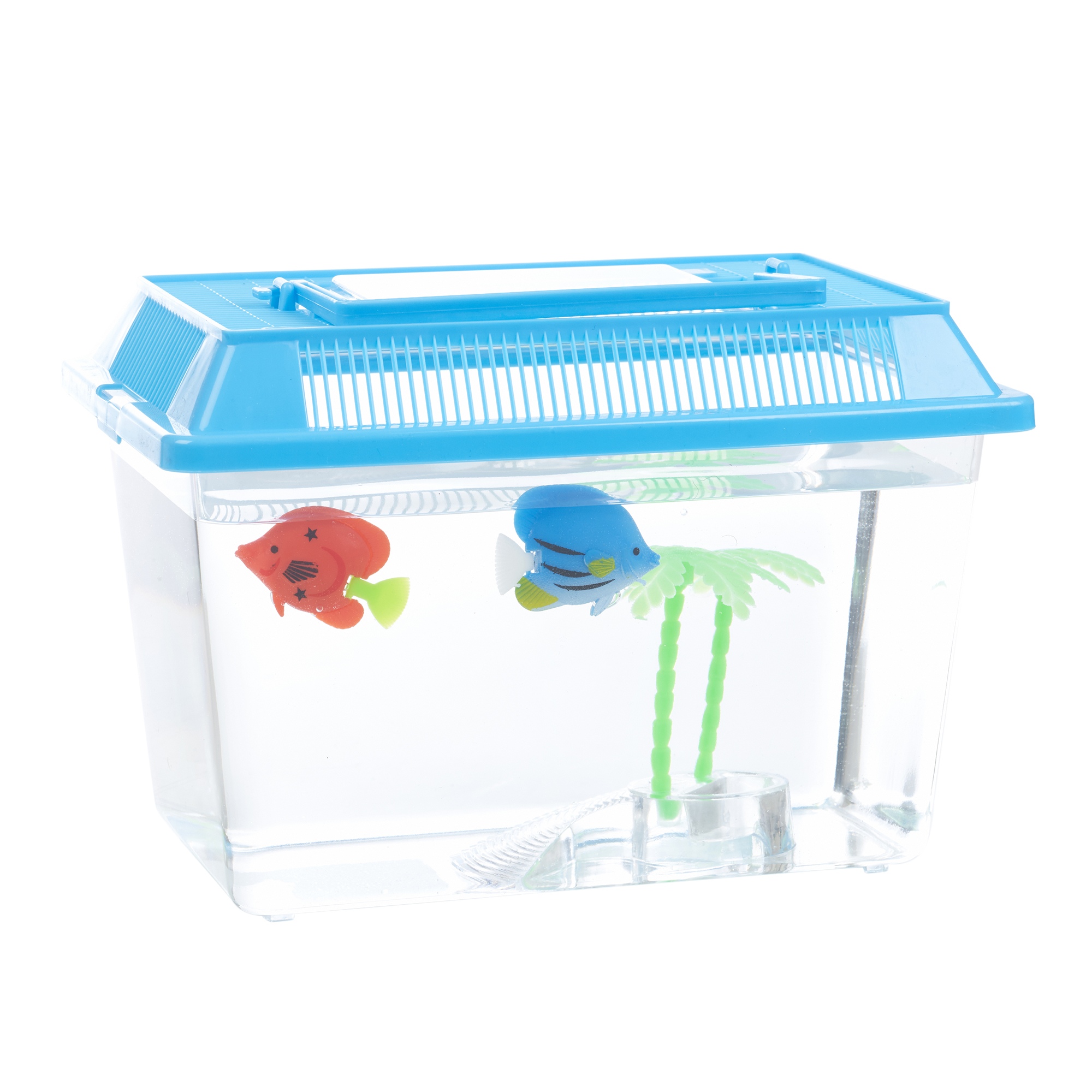 Plastic Starter Aquarium Fish Tank Reptile Insect Goldfish Cage Carry ...
