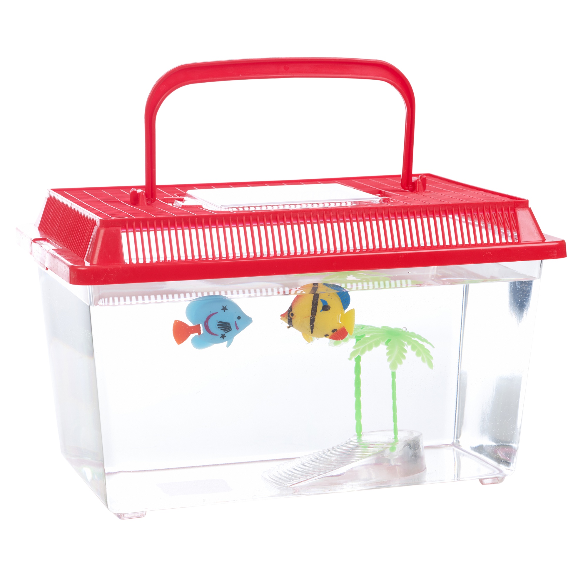 Plastic Starter Aquarium Fish Tank Reptile Insect Goldfish Cage Carry ...