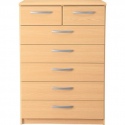 Hallingford 5+2 Drawer Chest - Beech Effect [3052079]