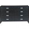 Capella 4+4 Drawer Chest - Black Ash Effect [6158585]