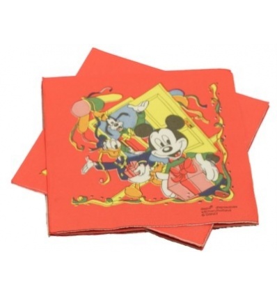 Disney Kids Party Serviettes [Mickey Mouse - Red]