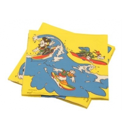 Disney Kids Party Serviettes [Donald Duck - Yellow]