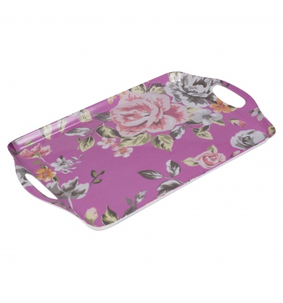 Flower Pattern Serving Tray w/Handles [127304]