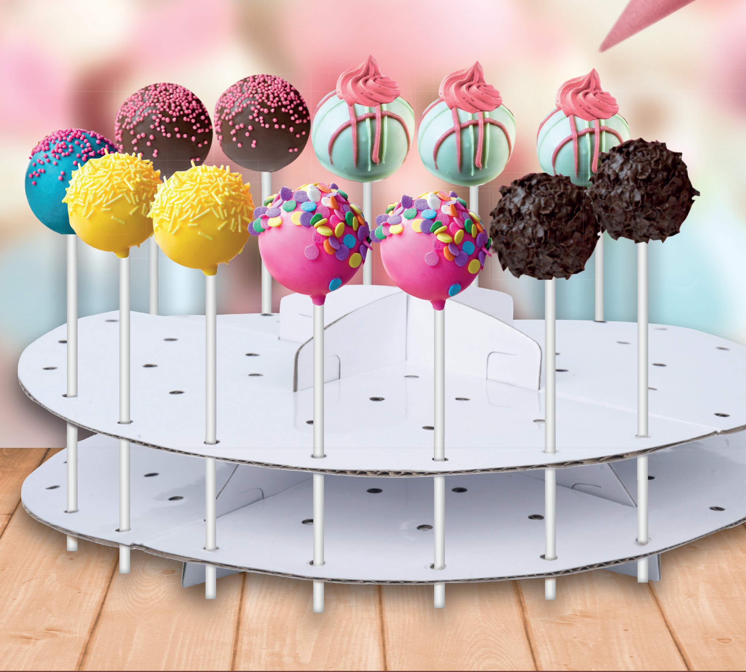 Cake Pop Decoration Stand Lollipop Decorating Cardboard