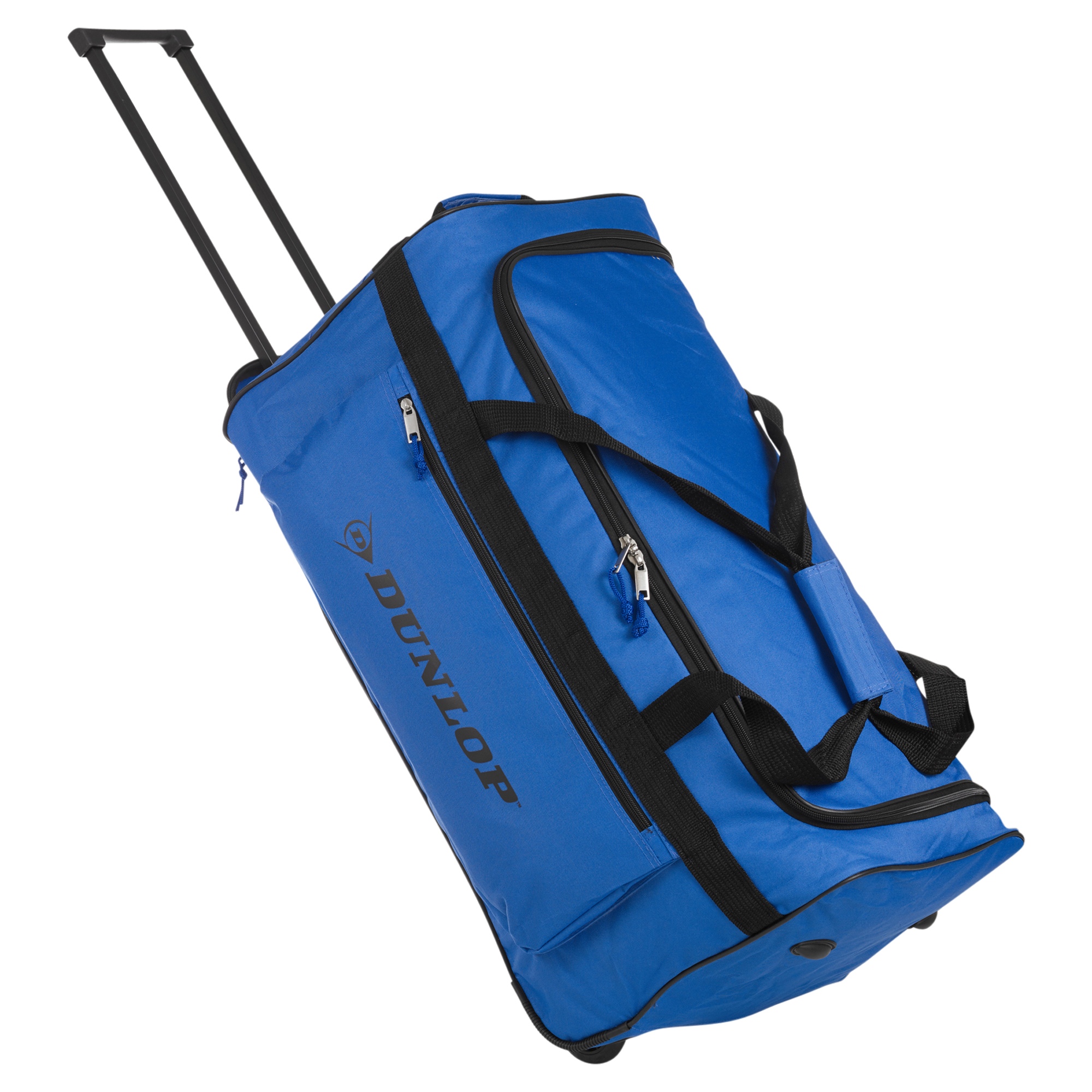 Dunlop Sports Travel Bag Trolley Handle Wheels Luggage Carry Gym ...