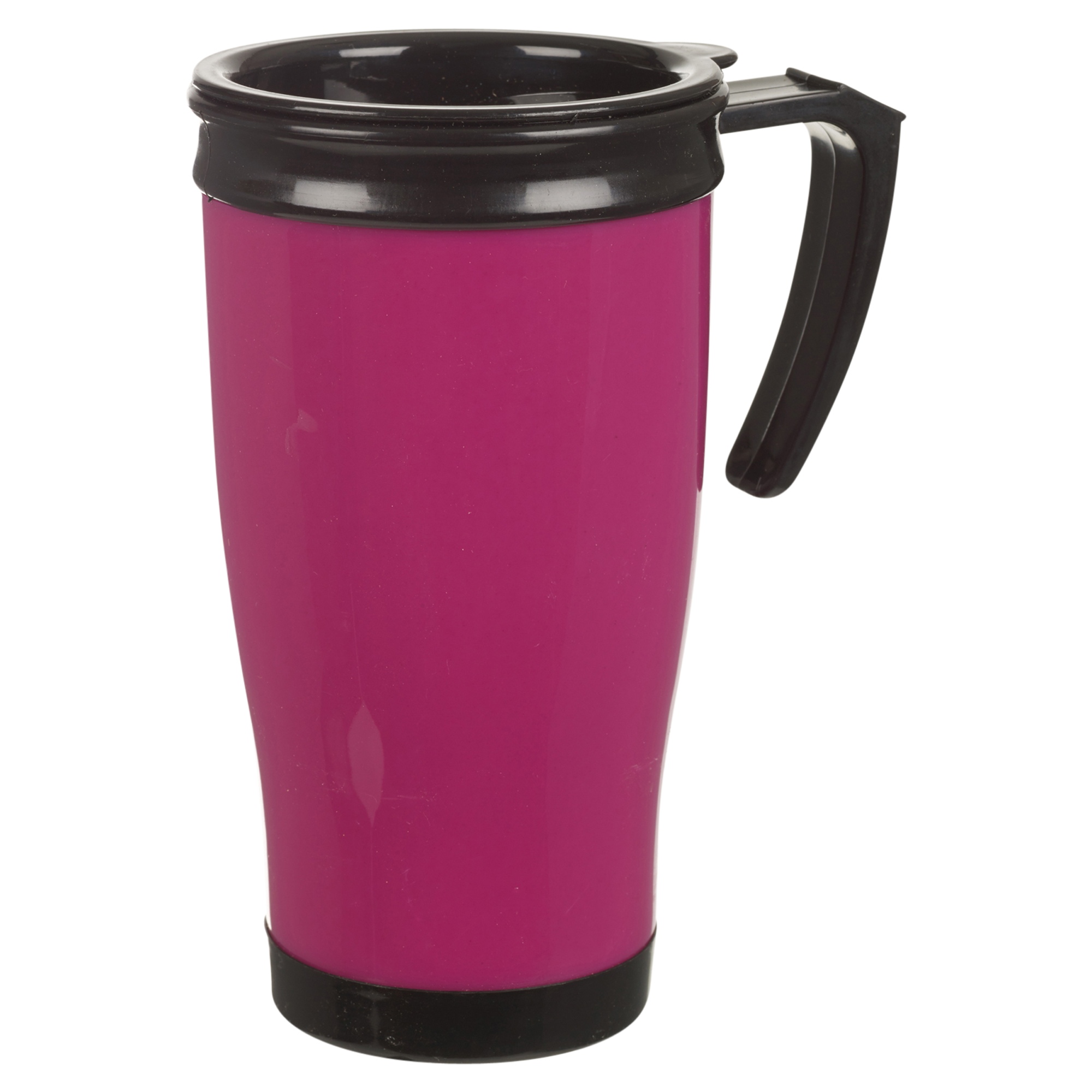 Insulated Double Wall Non Spill Travel Mug With Lid Easy Grip Coffee ...