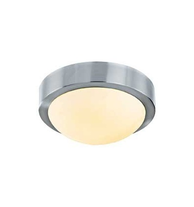 Round Brushed Chrome Ceiling Light [6754]