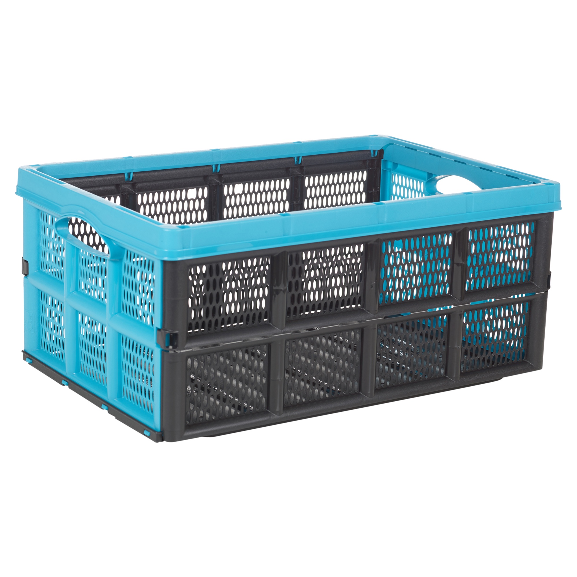 Collapsible 31 Litre Plastic Storage Crate Box Solution Home Warehouse ...