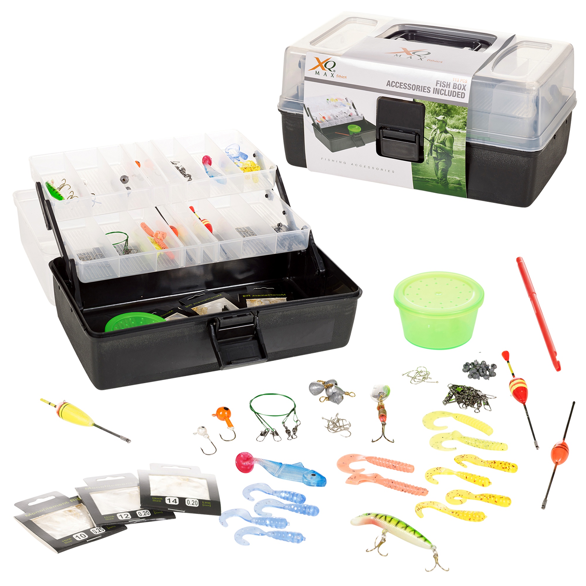 tackle box with accessories