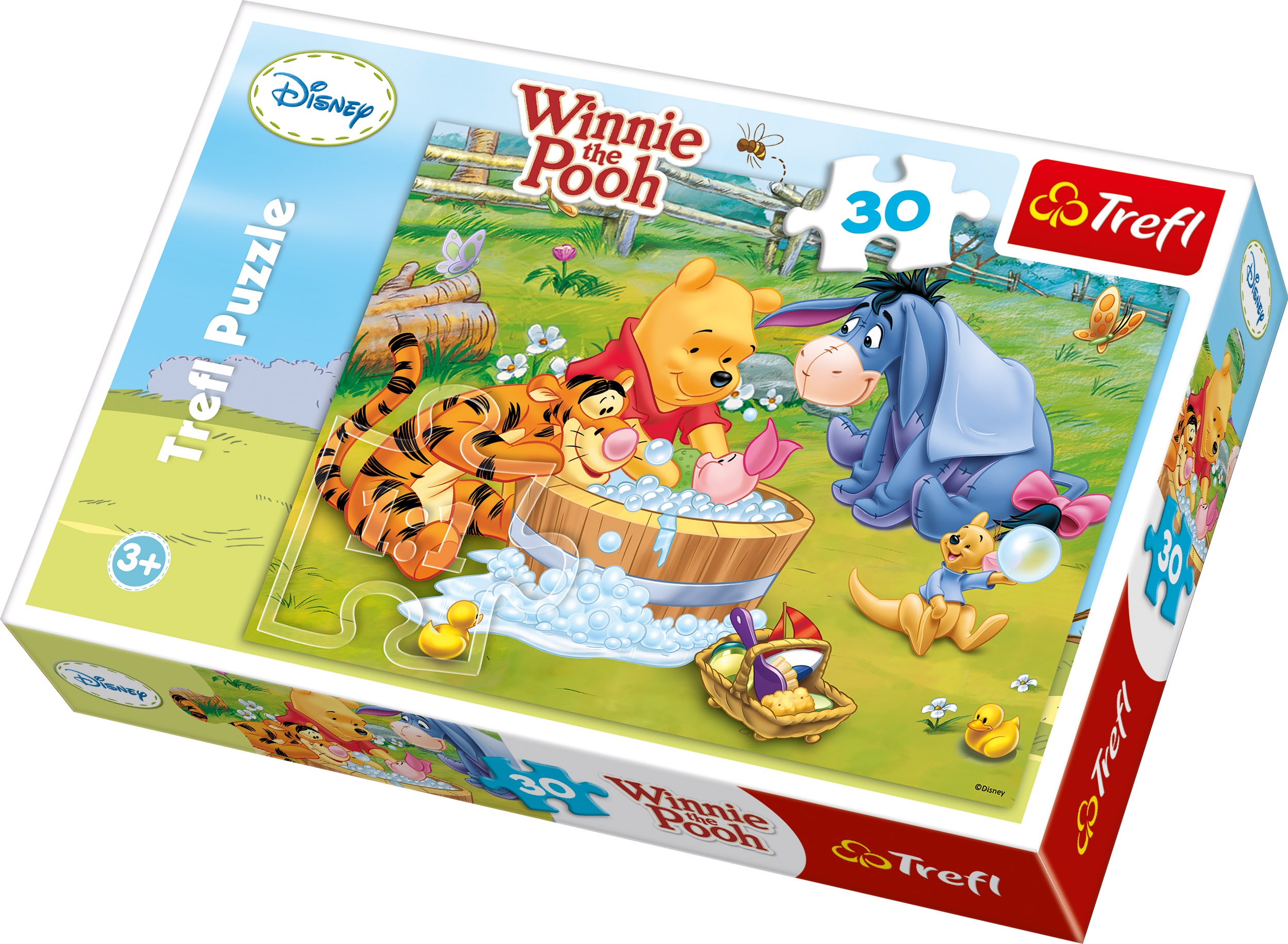 Trefl 30 Piece Kids Winnie The Pooh Piglet Is Taking A Bath Jigsaw