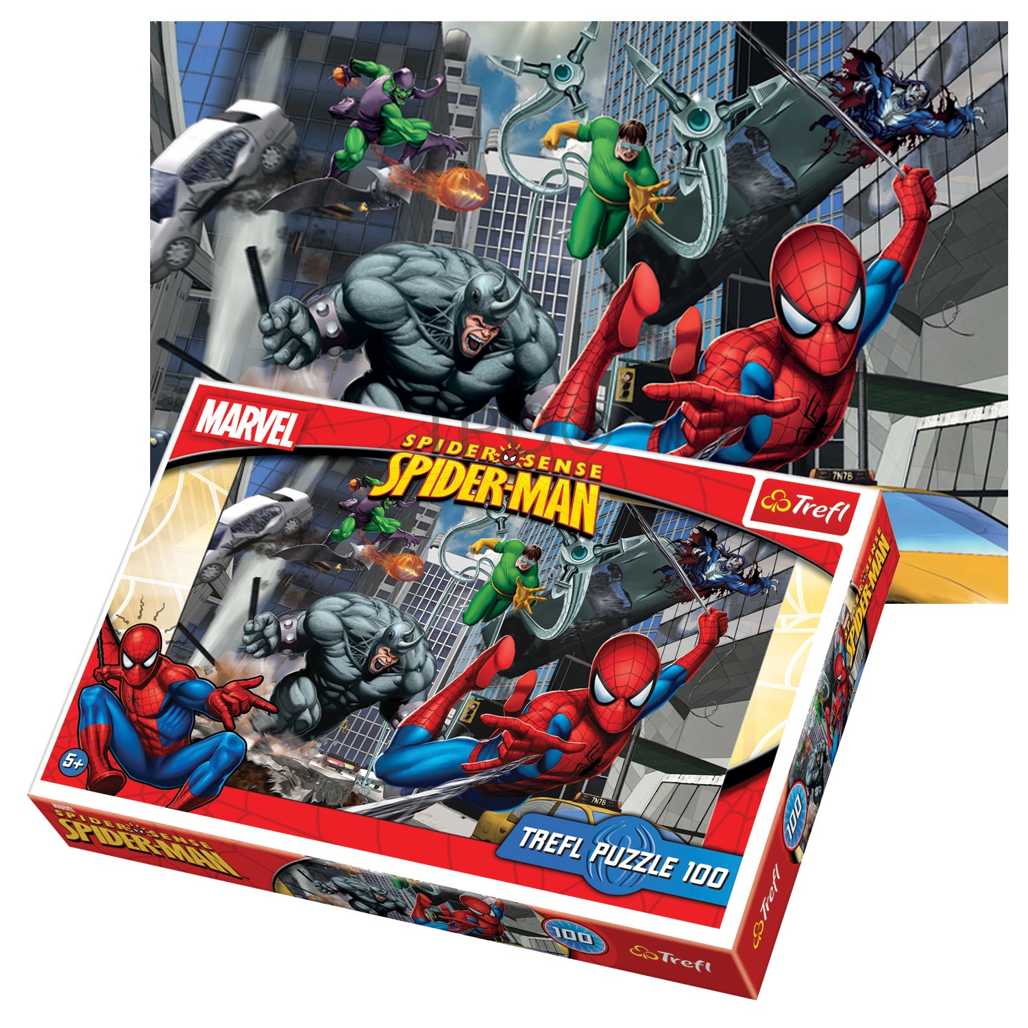 Download 100 Piece Children Spider Sense Spider-man Themed Trefl ...