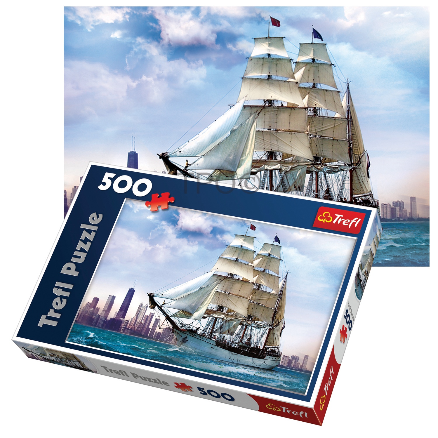 Trefl 500 Piece Adult Large Chicago Ship Sailing Sea Floor Jigsaw