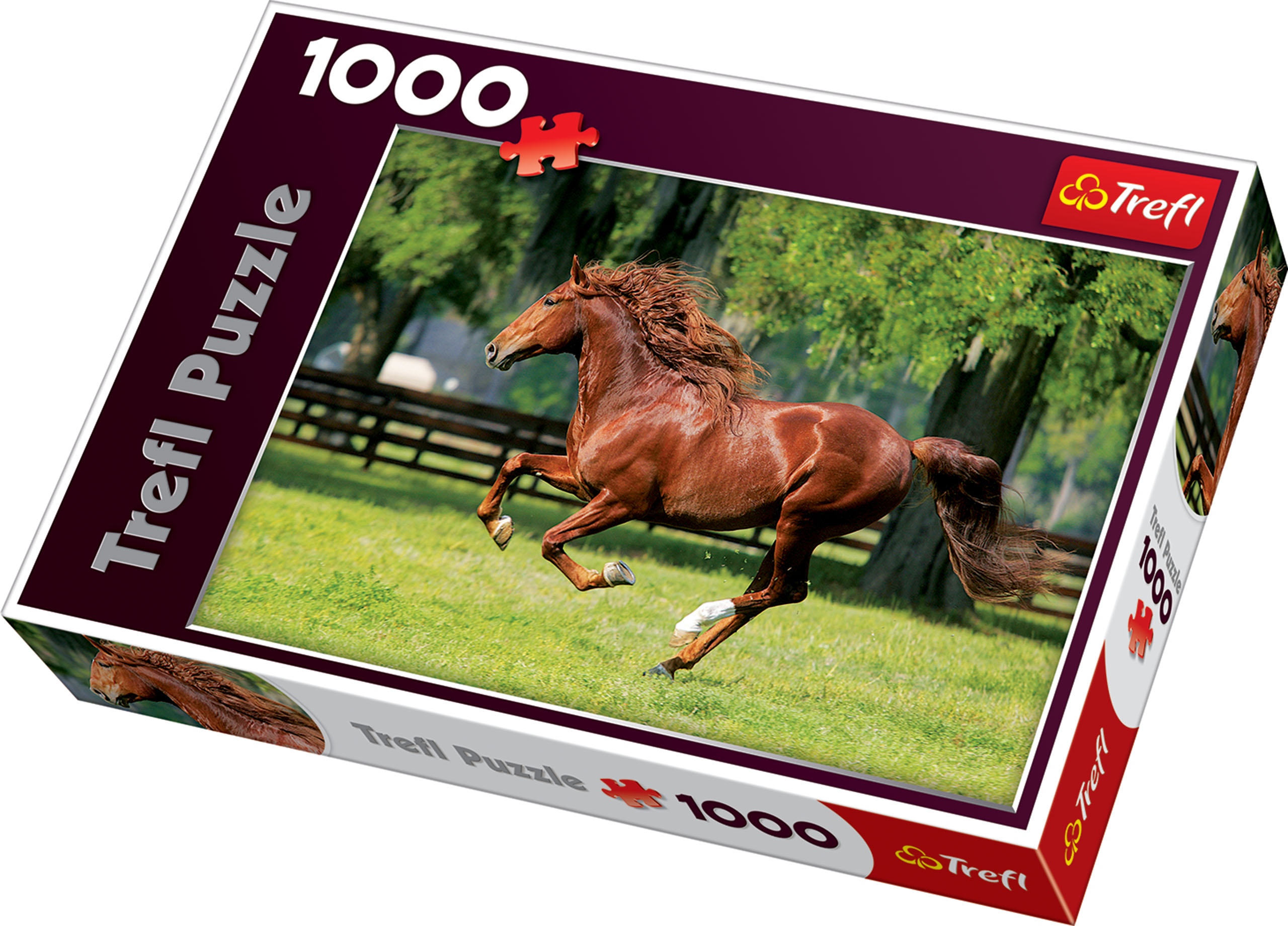 Trefl 1000 Piece Adult Large Horse Gallop In Field Floor Wall Jigsaw ...