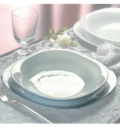 Bormioli Parma 18pc Tempered Glass Tableware Set [558697]