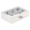 6 Section Tea Box Black [584434]