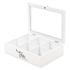 6 Section Tea Box Black [584434]