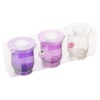 Arti Casa 3pc Coloured Glass Hurricane With Tea Light [547237]