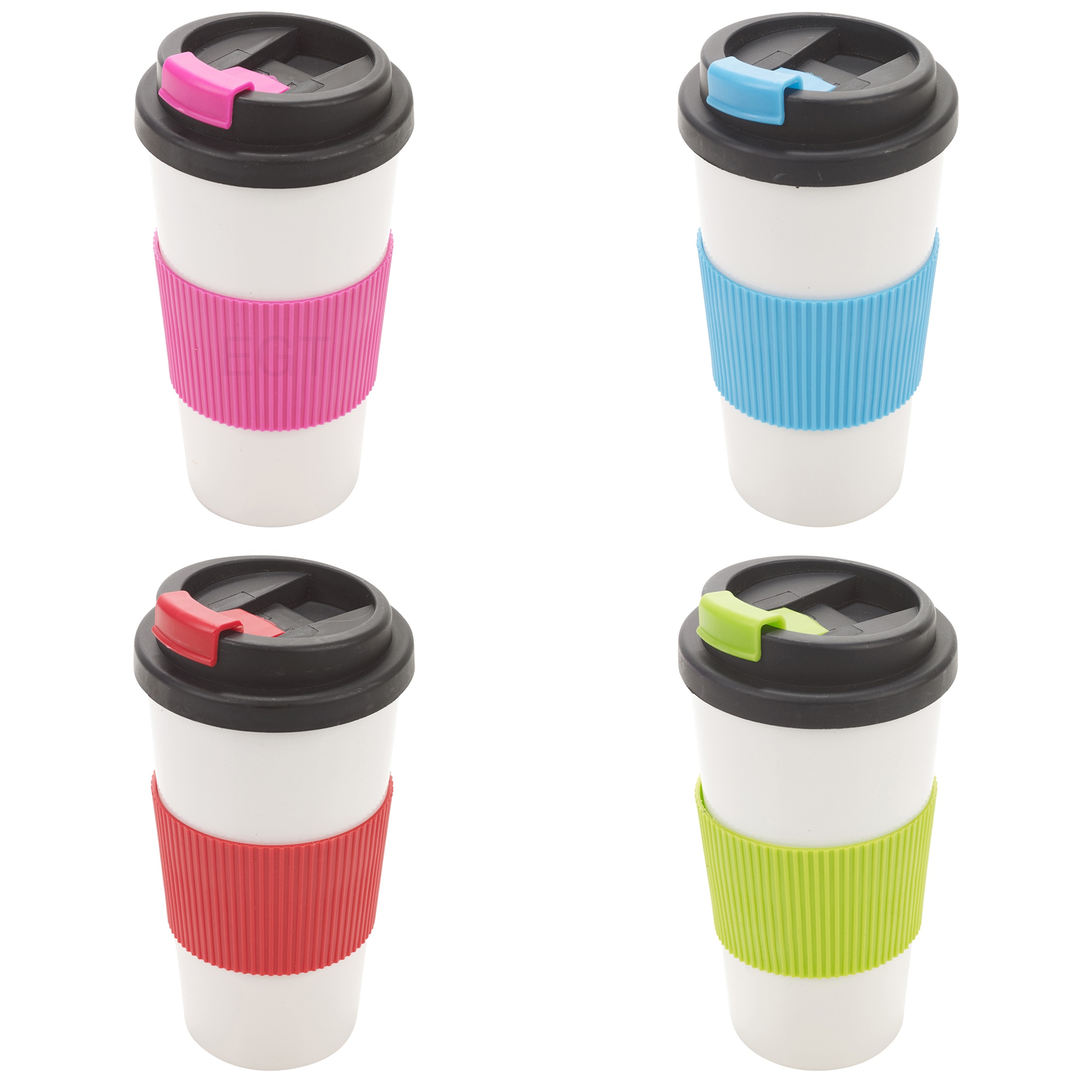 500ml Double Wall Drinking Warm Cup Coffee Tea Travel Thermal Mug Screw ...