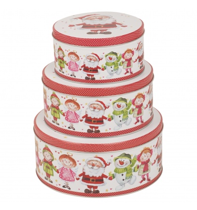 3 Piece Christmas Tin Sets