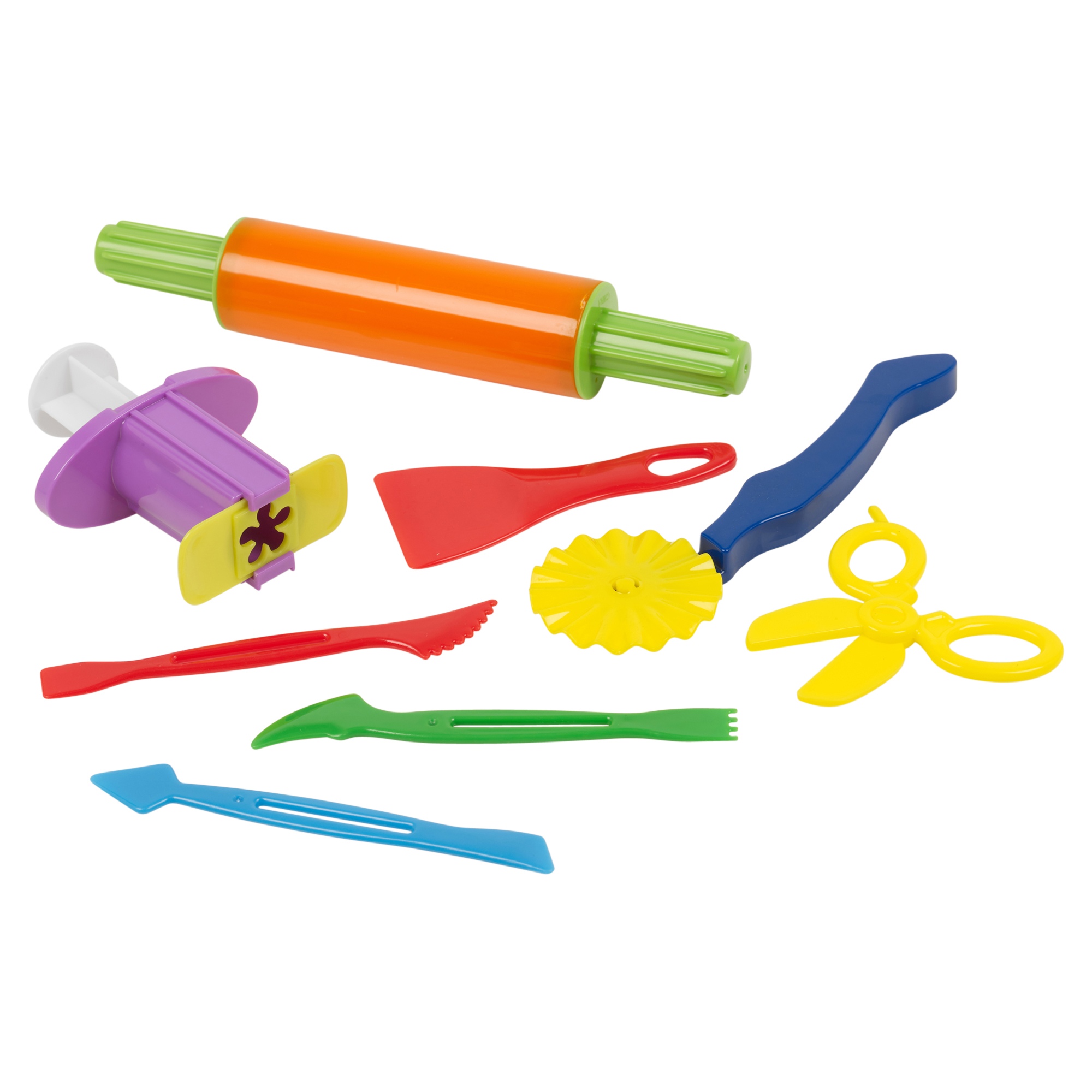 42 Piece Play Dough Craft Utensil Shapers & Tubs Gift Set Childrens 