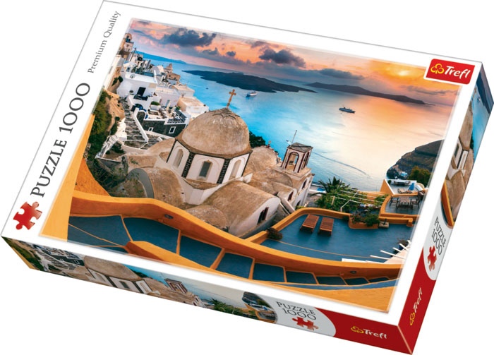 Large Fairytale Santorini Aegean Sea Fairy Tale Hut Jigsaw Puzzle For Adults
