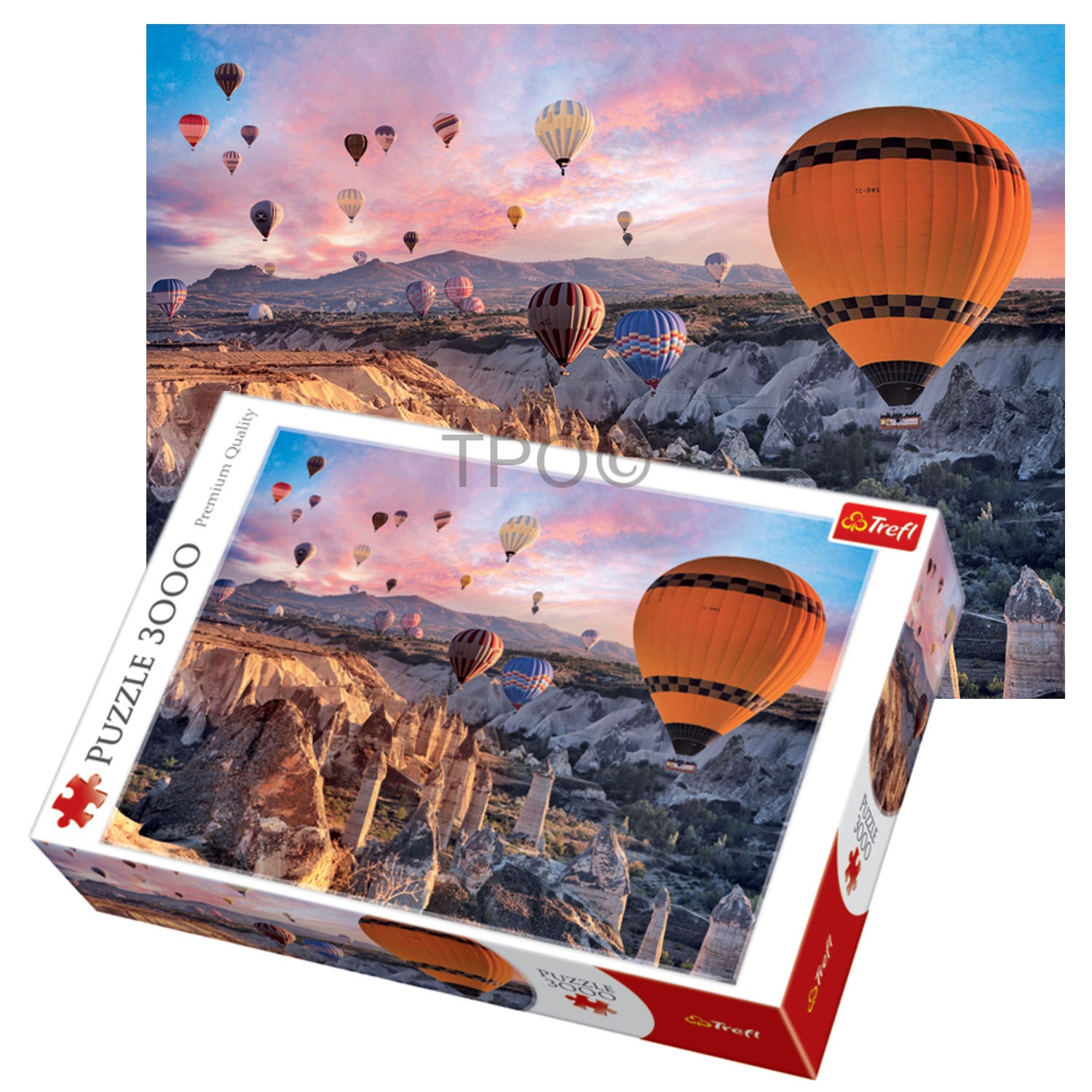 Trefl 3000 Piece Adult Large Balloons Cappadocia Turkey Floor Jigsaw