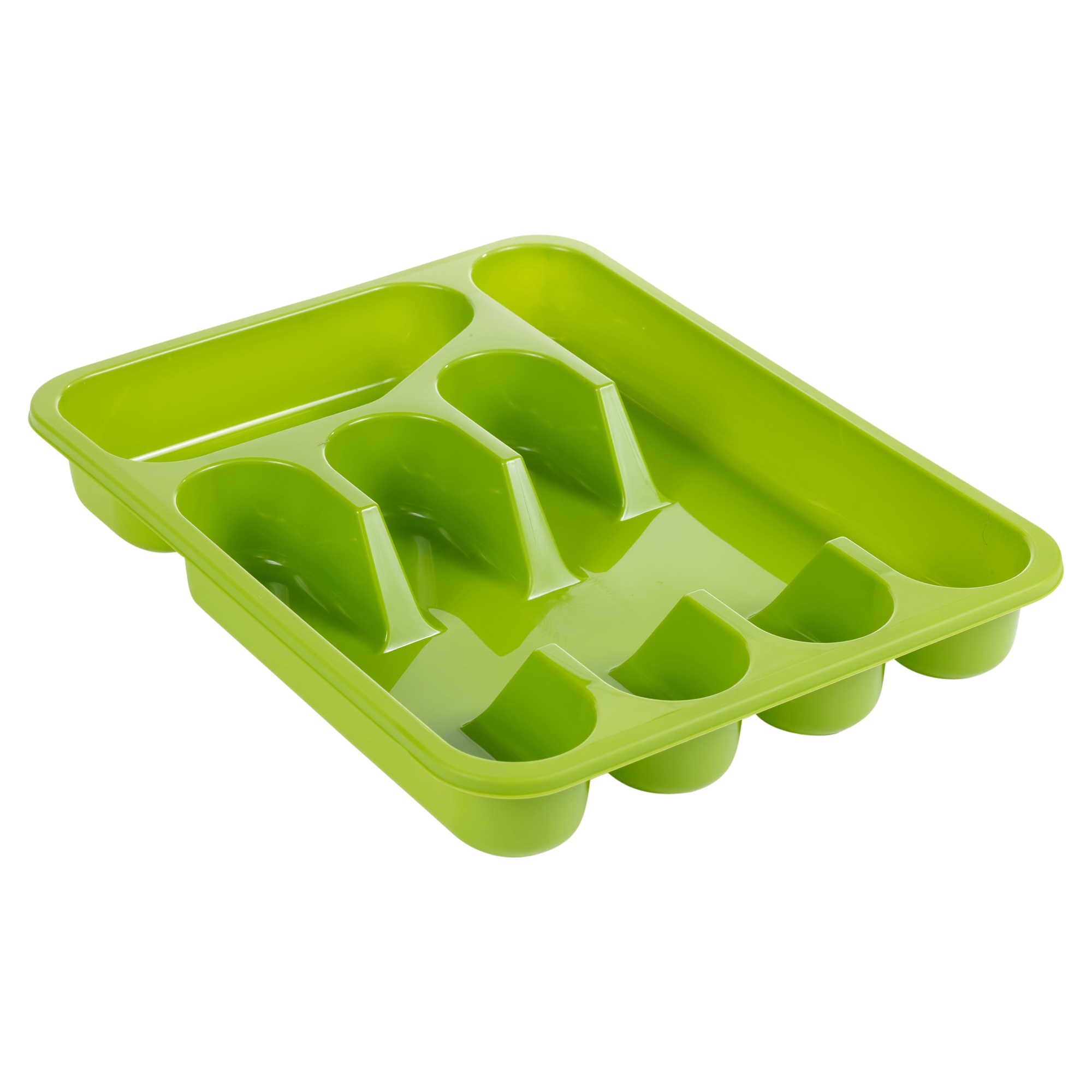 5 Compartment Plastic Cutlery Tray Kitchen Drawer Organiser Holder ...