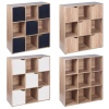 Wooden 6 Cubed Storage Units (Oak)[126359]