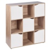 Wooden 6 Cubed Storage Units (Oak)[126359]