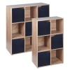 Wooden 6 Cubed Storage Units (Oak)[126359]