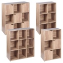 Wooden 6 Cubed Storage Units (Oak)[126359]