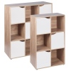 Wooden 6 Cubed Storage Units (Oak)[126359]